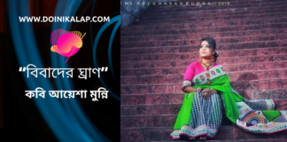 কবি আয়েশা মুন্নিএর একটি কবিতা  “বিবাদের ঘ্রাণ”