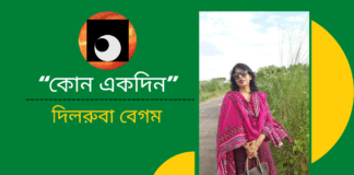 “কোন একদিন”কবিতাটি লিখেছেন সাহিত্যের অন্যতম সারথি কবি- দিলরুবা বেগম