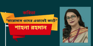 জীবনবোধের কবি-শাহনা রহমানের জীবন ধর্মী কবিতা “বারোমাস ওদের এভাবেই কাটে”