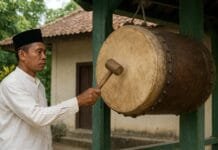 ইন্দোনেশিয়ায় আযানের আগে ঢোল বাজানোর প্রথা